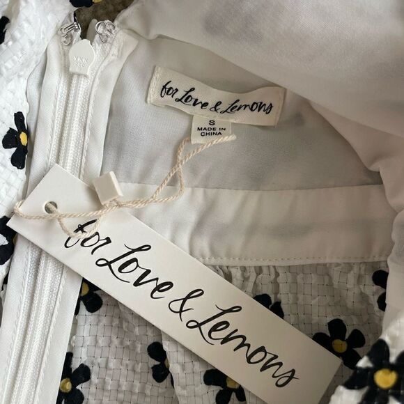 For Love & Lemons 🍋 Connie Mini Dress in Ivory Size S - Picture 11 of 12